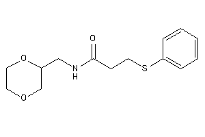 Image of N-(1,4-dioxan-2-ylmethyl)-3-(phenylthio)propionamide