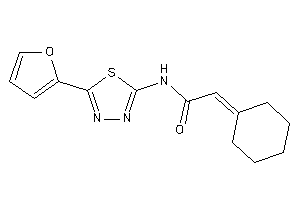 2-cyclohexylidene-N-[5-(2-furyl)-1,3,4-thiadiazol-2-yl]acetamide