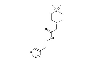 2-(1,1-diketo-1,4-thiazinan-4-yl)-N-[2-(3-thienyl)ethyl]acetamide