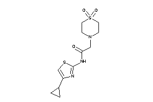 N-(4-cyclopropylthiazol-2-yl)-2-(1,1-diketo-1,4-thiazinan-4-yl)acetamide