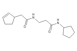 3-[(2-cyclopent-2-en-1-ylacetyl)amino]-N-cyclopentyl-propionamide