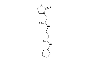 N-cyclopentyl-3-[[2-(2-ketothiazolidin-3-yl)acetyl]amino]propionamide