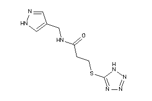 N-(1H-pyrazol-4-ylmethyl)-3-(1H-tetrazol-5-ylthio)propionamide