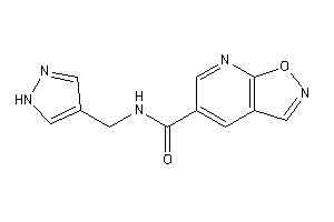 N-(1H-pyrazol-4-ylmethyl)isoxazolo[5,4-b]pyridine-5-carboxamide