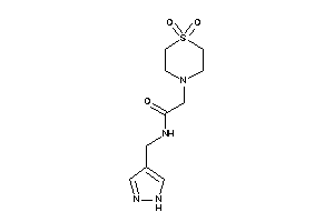 2-(1,1-diketo-1,4-thiazinan-4-yl)-N-(1H-pyrazol-4-ylmethyl)acetamide