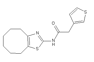 N-(4,5,6,7,8,9-hexahydrocycloocta[d]thiazol-2-yl)-2-(3-thienyl)acetamide