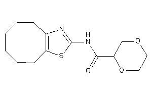 Image of N-(4,5,6,7,8,9-hexahydrocycloocta[d]thiazol-2-yl)-1,4-dioxane-2-carboxamide