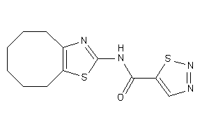 N-(4,5,6,7,8,9-hexahydrocycloocta[d]thiazol-2-yl)thiadiazole-5-carboxamide