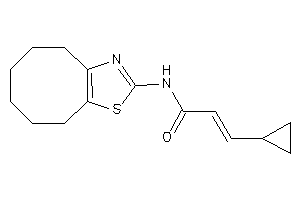 3-cyclopropyl-N-(4,5,6,7,8,9-hexahydrocycloocta[d]thiazol-2-yl)acrylamide