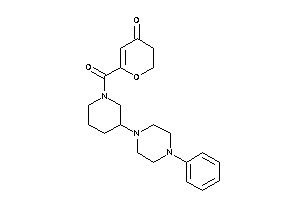 Image of 6-[3-(4-phenylpiperazino)piperidine-1-carbonyl]-2,3-dihydropyran-4-one