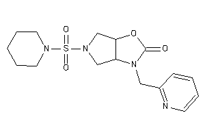 5-piperidinosulfonyl-3-(2-pyridylmethyl)-3a,4,6,6a-tetrahydropyrrolo[3,4-d]oxazol-2-one