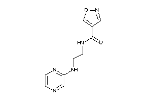 N-[2-(pyrazin-2-ylamino)ethyl]isoxazole-4-carboxamide