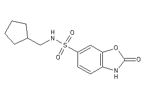 N-(cyclopentylmethyl)-2-keto-3H-1,3-benzoxazole-6-sulfonamide