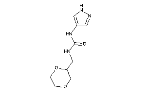 1-(1,4-dioxan-2-ylmethyl)-3-(1H-pyrazol-4-yl)urea