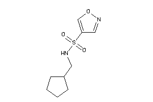 N-(cyclopentylmethyl)isoxazole-4-sulfonamide