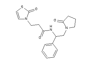 N-[2-(2-ketopyrrolidino)-1-phenyl-ethyl]-3-(2-keto-4-thiazolin-3-yl)propionamide