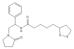 5-(dithiolan-3-yl)-N-[2-(2-ketopyrrolidino)-1-phenyl-ethyl]valeramide