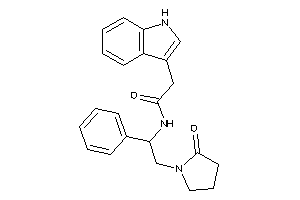 2-(1H-indol-3-yl)-N-[2-(2-ketopyrrolidino)-1-phenyl-ethyl]acetamide