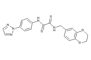 N-(2,3-dihydro-1,4-benzodioxin-6-ylmethyl)-N'-[4-(triazol-2-yl)phenyl]oxamide