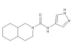 N-(1H-pyrazol-4-yl)-3,4,4a,5,6,7,8,8a-octahydro-1H-isoquinoline-2-carboxamide