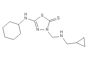 5-(cyclohexylamino)-3-[(cyclopropylmethylamino)methyl]-1,3,4-thiadiazole-2-thione