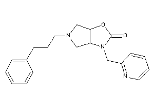 Image of 5-(3-phenylpropyl)-3-(2-pyridylmethyl)-3a,4,6,6a-tetrahydropyrrolo[3,4-d]oxazol-2-one