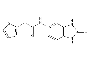 N-(2-keto-1,3-dihydrobenzimidazol-5-yl)-2-(2-thienyl)acetamide