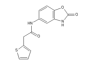 N-(2-keto-3H-1,3-benzoxazol-5-yl)-2-(2-thienyl)acetamide