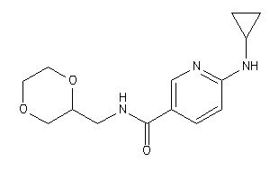 6-(cyclopropylamino)-N-(1,4-dioxan-2-ylmethyl)nicotinamide