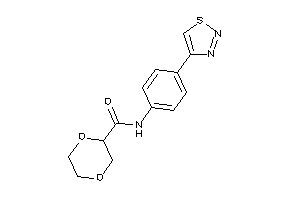 N-[4-(thiadiazol-4-yl)phenyl]-1,4-dioxane-2-carboxamide