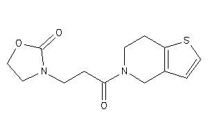 3-[3-(6,7-dihydro-4H-thieno[3,2-c]pyridin-5-yl)-3-keto-propyl]oxazolidin-2-one