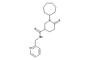 1-cycloheptyl-6-keto-N-(2-pyridylmethyl)nipecotamide