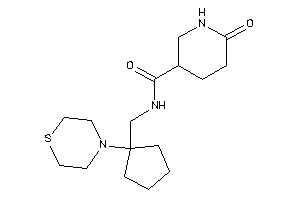 6-keto-N-[(1-thiomorpholinocyclopentyl)methyl]nipecotamide