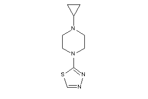 Image of 2-(4-cyclopropylpiperazino)-1,3,4-thiadiazole