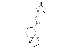 1,4-dioxaspiro[4.5]decan-7-yl(1H-pyrazol-4-ylmethyl)amine