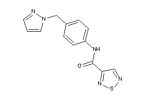 N-[4-(pyrazol-1-ylmethyl)phenyl]-1,2,5-thiadiazole-3-carboxamide