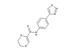 N-[4-(thiadiazol-4-yl)phenyl]-2,3-dihydro-1,4-dioxine-5-carboxamide