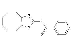 N-(4,5,6,7,8,9-hexahydrocycloocta[d]thiazol-2-yl)isonicotinamide