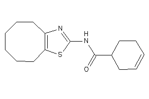 N-(4,5,6,7,8,9-hexahydrocycloocta[d]thiazol-2-yl)cyclohex-3-ene-1-carboxamide