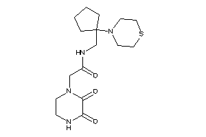 2-(2,3-diketopiperazino)-N-[(1-thiomorpholinocyclopentyl)methyl]acetamide