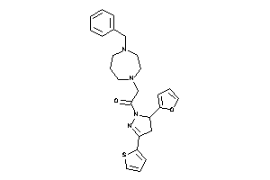 2-(4-benzyl-1,4-diazepan-1-yl)-1-[5-(2-furyl)-3-(2-thienyl)-2-pyrazolin-1-yl]ethanone