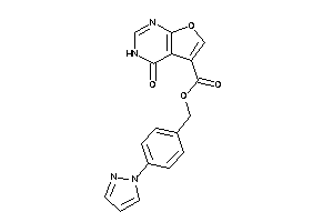 4-keto-3H-furo[2,3-d]pyrimidine-5-carboxylic Acid (4-pyrazol-1-ylbenzyl) Ester