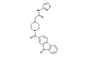 N-isoxazol-3-yl-2-[4-(9-ketofluorene-2-carbonyl)piperazino]acetamide