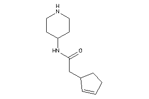 2-cyclopent-2-en-1-yl-N-(4-piperidyl)acetamide