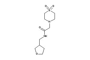 2-(1,1-diketo-1,4-thiazinan-4-yl)-N-(tetrahydrofuran-3-ylmethyl)acetamide