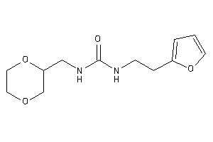 Image of 1-(1,4-dioxan-2-ylmethyl)-3-[2-(2-furyl)ethyl]urea