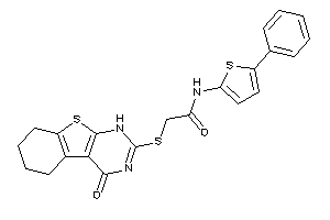 Image of 2-[(4-keto-5,6,7,8-tetrahydro-1H-benzothiopheno[2,3-d]pyrimidin-2-yl)thio]-N-(5-phenyl-2-thienyl)acetamide