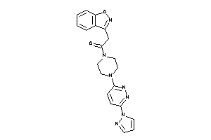 2-indoxazen-3-yl-1-[4-(6-pyrazol-1-ylpyridazin-3-yl)piperazino]ethanone