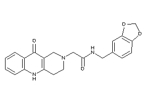 2-(10-keto-1,3,4,5-tetrahydrobenzo[b][1,6]naphthyridin-2-yl)-N-piperonyl-acetamide