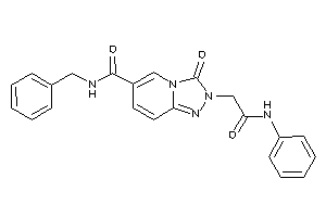 2-(2-anilino-2-keto-ethyl)-N-benzyl-3-keto-[1,2,4]triazolo[4,3-a]pyridine-6-carboxamide